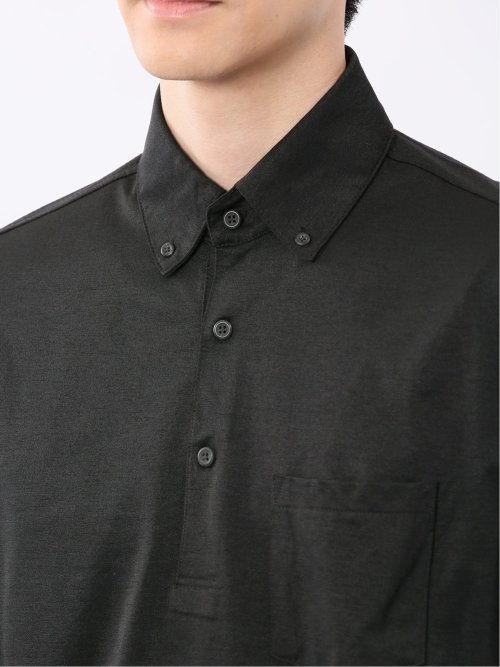 接触冷感 前身切替 半袖ポロシャツ