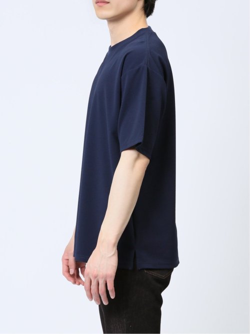 ふくれストライプ クルーネック半袖Tシャツ