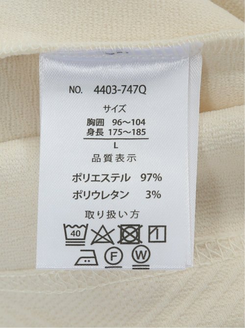 ふくれジャガード クルーネック半袖Tシャツ