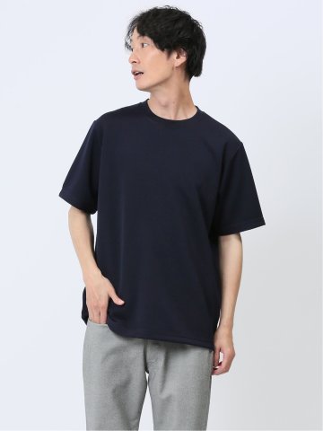 ふくれジャガード クルーネック半袖Tシャツ