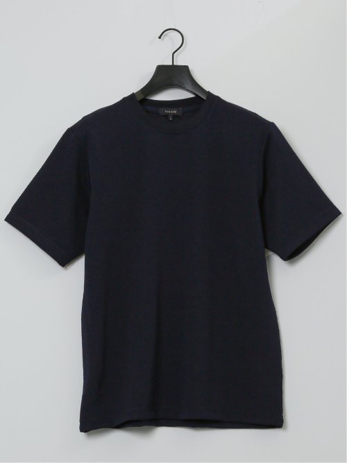 ふくれジャガード クルーネック半袖Tシャツ