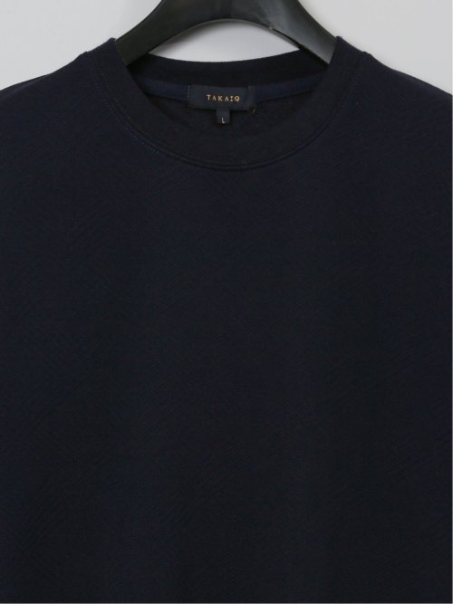 ふくれジャガード クルーネック半袖Tシャツ