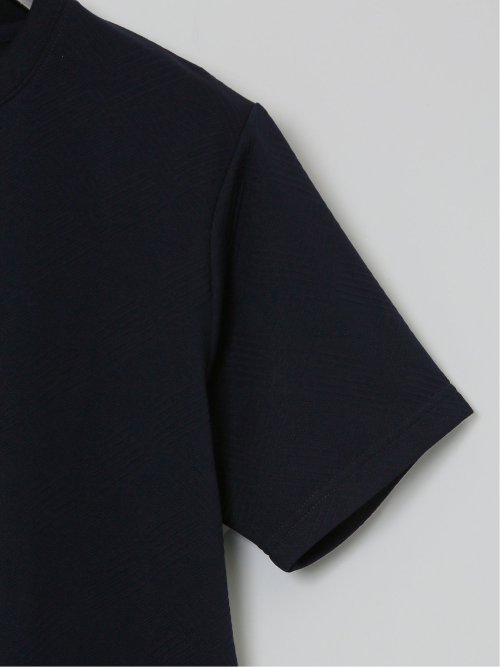 ふくれジャガード クルーネック半袖Tシャツ