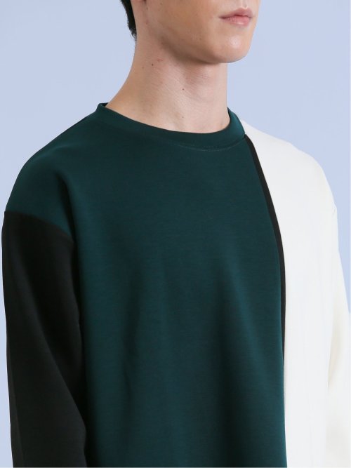 ダンボール 配色切替 長袖プルオーバー