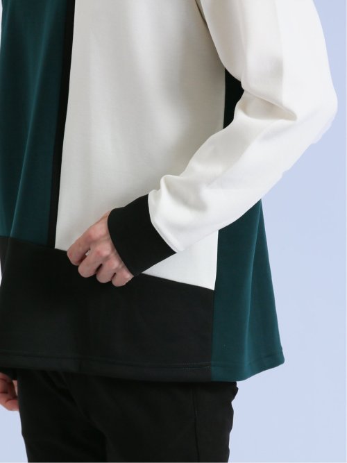 ダンボール 配色切替 長袖プルオーバー