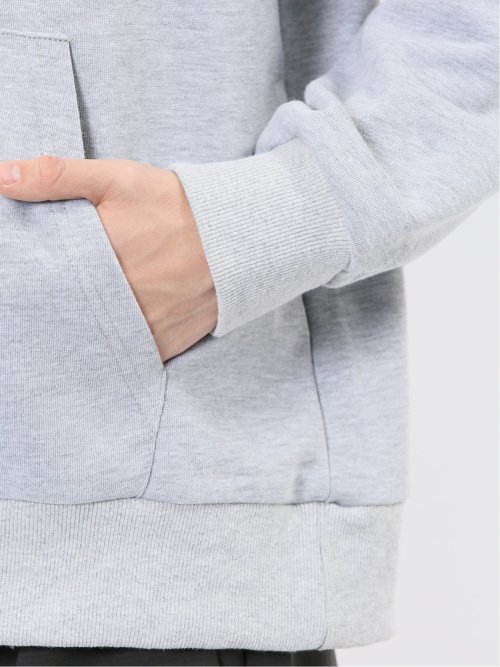 ロゴ刺繍 裏毛スエット プルパーカー