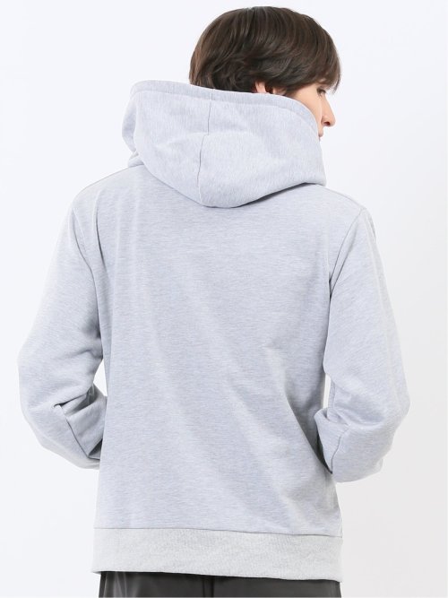 ロゴ刺繍 裏毛スエット プルパーカー