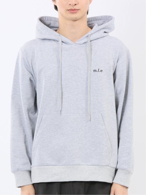 ロゴ刺繍 裏毛スエット プルパーカー