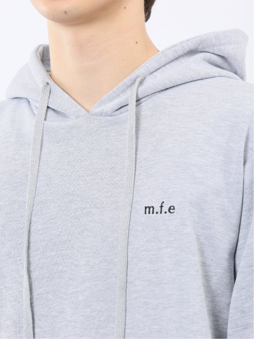 ロゴ刺繍 裏毛スエット プルパーカー