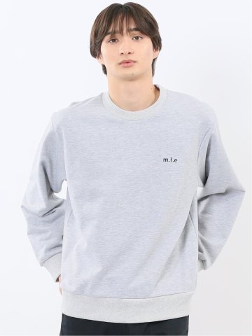 ロゴ刺繍 裏毛スエットトレーナー