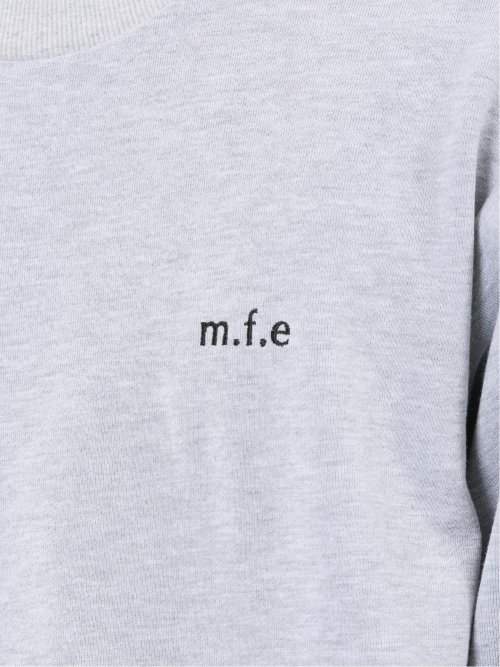 ロゴ刺繍 裏毛スエットトレーナー