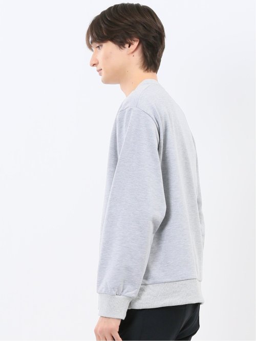 ロゴ刺繍 裏毛スエットトレーナー