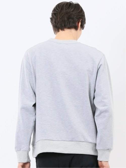 ロゴ刺繍 裏毛スエットトレーナー