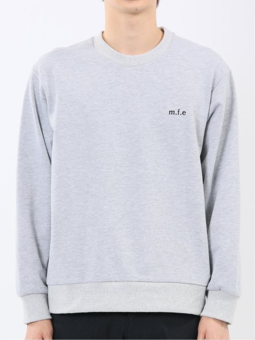 ロゴ刺繍 裏毛スエットトレーナー