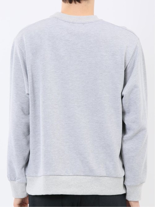 ロゴ刺繍 裏毛スエットトレーナー