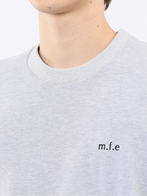 ロゴ刺繍 裏毛スエットトレーナー