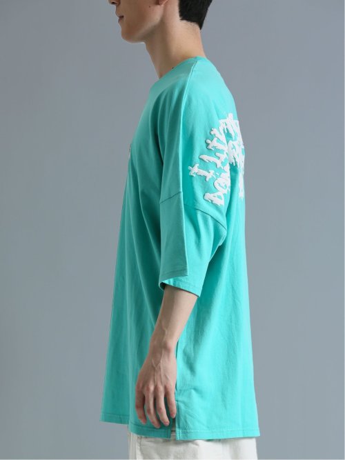 発泡プリント ドルマン半袖BIGＴシャツ