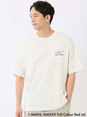 Tシャツ メンズ 半袖 バンクシー ストレッチ 接触冷感 UV 綿混 クルー ややゆったり ブランダライズド/BRANDALISED WEB限定