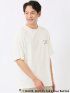 Tシャツ メンズ 半袖 バンクシー ストレッチ 接触冷感 UV 綿混 クルー ややゆったり ブランダライズド/BRANDALISED WEB限定