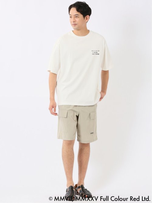Tシャツ メンズ 半袖 バンクシー ストレッチ 接触冷感 UV 綿混 クルー ややゆったり ブランダライズド/BRANDALISED WEB限定