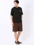 WEB限定 Tシャツ メンズ 半袖 バンクシー ストレッチ 接触冷感 UV 綿混 クルー ややゆったり ブランダライズド/BRANDALISED