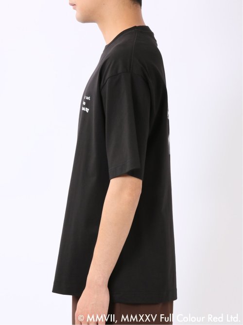 WEB限定 Tシャツ メンズ 半袖 バンクシー ストレッチ 接触冷感 UV 綿混 クルー ややゆったり ブランダライズド/BRANDALISED