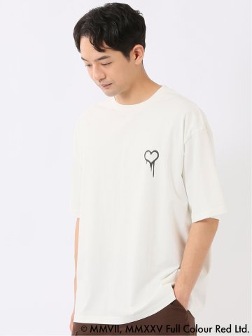 WEB限定 Tシャツ メンズ 半袖 バンクシー ストレッチ 接触冷感 UV 綿混 クルー ややゆったり ブランダライズド/BRANDALISED