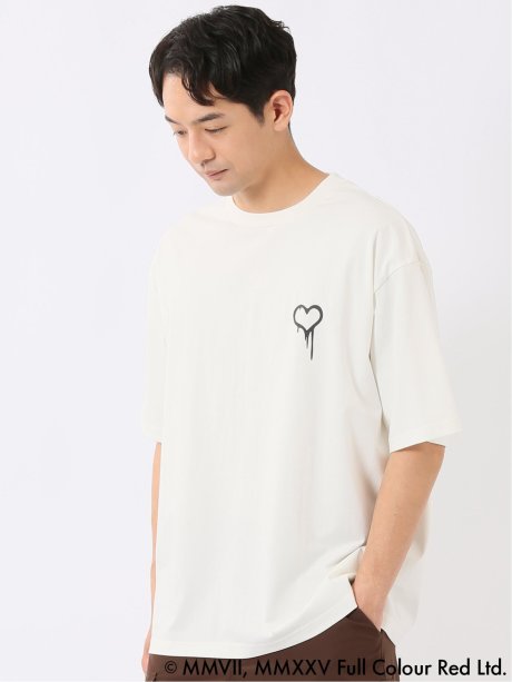 Tシャツ メンズ 半袖 バンクシー ストレッチ 接触冷感 UV 綿混 クルー ややゆったり ブランダライズド/BRANDALISED WEB限定