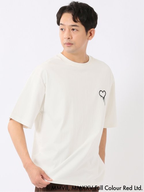 Tシャツ メンズ 半袖 バンクシー ストレッチ 接触冷感 UV 綿混 クルー ややゆったり ブランダライズド/BRANDALISED WEB限定