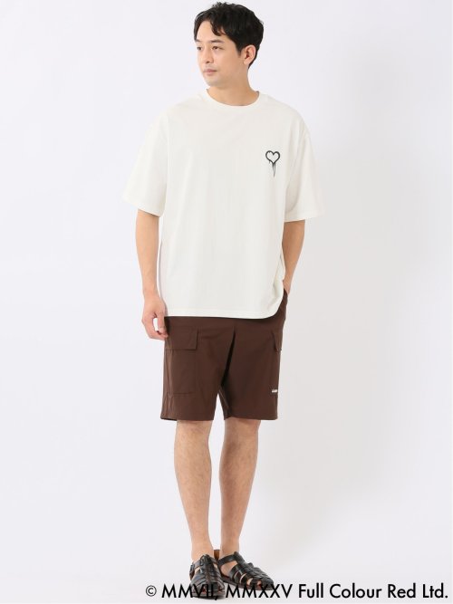 Tシャツ メンズ 半袖 バンクシー ストレッチ 接触冷感 UV 綿混 クルー ややゆったり ブランダライズド/BRANDALISED WEB限定