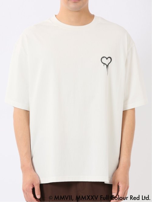 Tシャツ メンズ 半袖 バンクシー ストレッチ 接触冷感 UV 綿混 クルー ややゆったり ブランダライズド/BRANDALISED WEB限定
