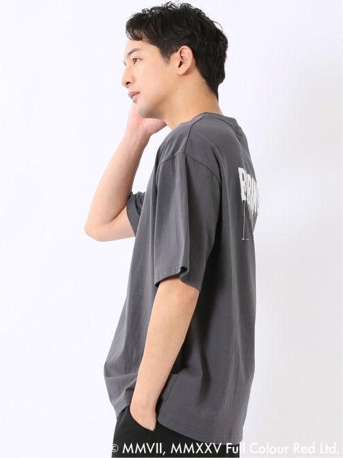 WEB限定 Tシャツ メンズ 半袖 バンクシー ストレッチ 接触冷感 UV 綿混 クルー ややゆったり ブランダライズド/BRANDALISED