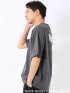 WEB限定 Tシャツ メンズ 半袖 バンクシー ストレッチ 接触冷感 UV 綿混 クルー ややゆったり ブランダライズド/BRANDALISED