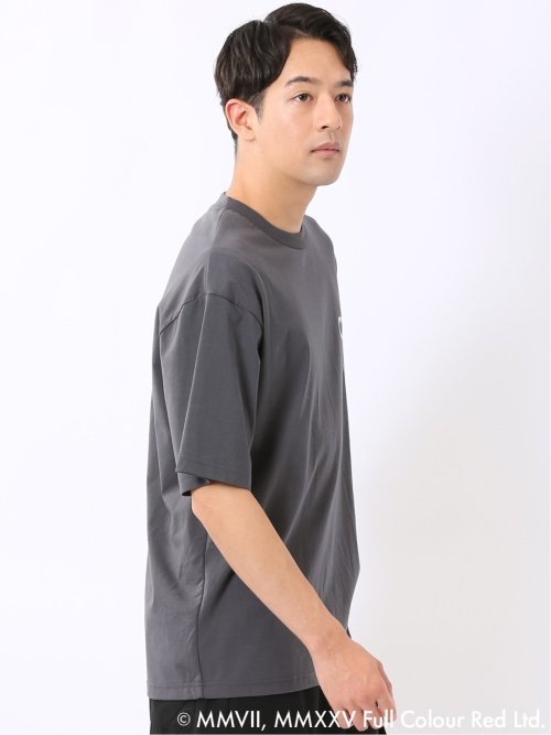 WEB限定 Tシャツ メンズ 半袖 バンクシー ストレッチ 接触冷感 UV 綿混 クルー ややゆったり ブランダライズド/BRANDALISED