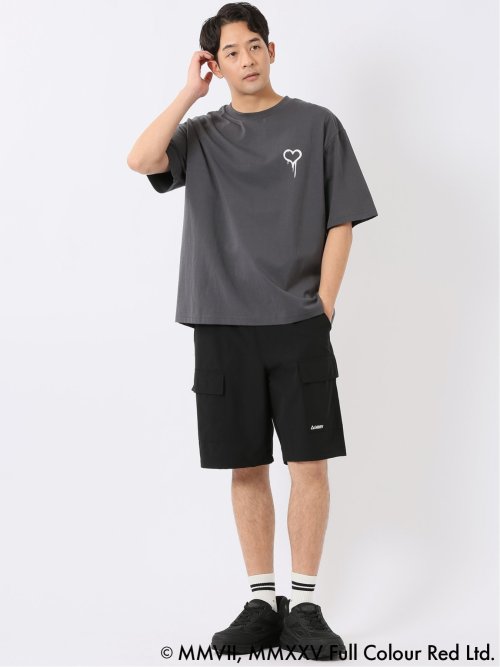 WEB限定 Tシャツ メンズ 半袖 バンクシー ストレッチ 接触冷感 UV 綿混 クルー ややゆったり ブランダライズド/BRANDALISED
