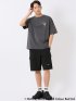 WEB限定 Tシャツ メンズ 半袖 バンクシー ストレッチ 接触冷感 UV 綿混 クルー ややゆったり ブランダライズド/BRANDALISED