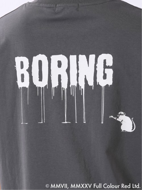 WEB限定 Tシャツ メンズ 半袖 バンクシー ストレッチ 接触冷感 UV 綿混 クルー ややゆったり ブランダライズド/BRANDALISED