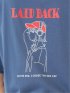 WEB限定 Tシャツ メンズ 半袖 綿 コットン クルー ややゆったり バックプリント ロゴ 刺繍 レッドキャプガール/RED CAP GIRL