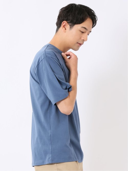 WEB限定 Tシャツ メンズ 半袖 綿 コットン クルー ややゆったり バックプリント ロゴ 刺繍 レッドキャプガール/RED CAP GIRL