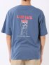 WEB限定 Tシャツ メンズ 半袖 綿 コットン クルー ややゆったり バックプリント ロゴ 刺繍 レッドキャプガール/RED CAP GIRL