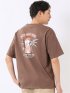WEB限定 Tシャツ メンズ 半袖 接触冷感 速乾 クルー ややゆったり バックプリント ポケット レッドキャプガール/RED CAP GIRL