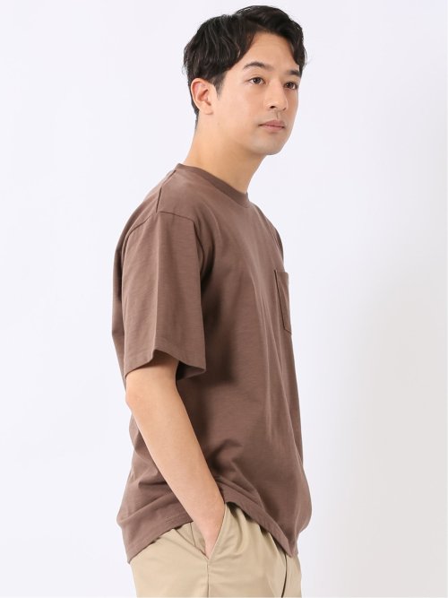 WEB限定 Tシャツ メンズ 半袖 接触冷感 速乾 クルー ややゆったり バックプリント ポケット レッドキャプガール/RED CAP GIRL