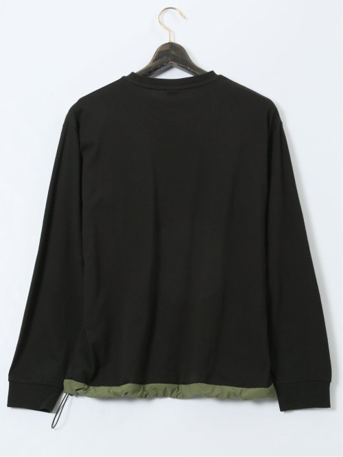 【大きいサイズ】ジェリー/GERRY 胸ポケット付き クルーネック長袖シャツ