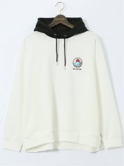 【大きいサイズ】レッドキャプガール/RED CAP GIRL ストレッチ バックプリント プルパーカー