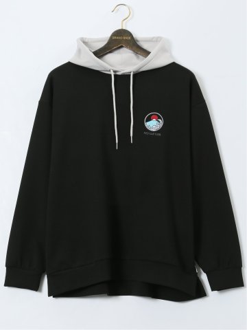 【大きいサイズ】レッドキャプガール/RED CAP GIRL ストレッチ バックプリント プルパーカー