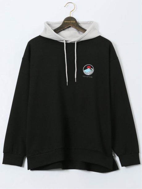 【大きいサイズ】レッドキャプガール/RED CAP GIRL ストレッチ バックプリント プルパーカー