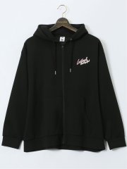 【大きいサイズ】レッドキャプガール/RED CAP GIRL ストレッチ バックプリント フルジップパーカー