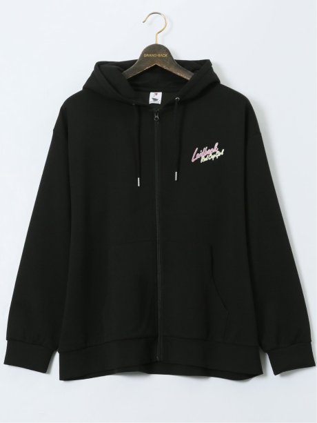 【大きいサイズ】レッドキャプガール/RED CAP GIRL ストレッチ バックプリント フルジップパーカー