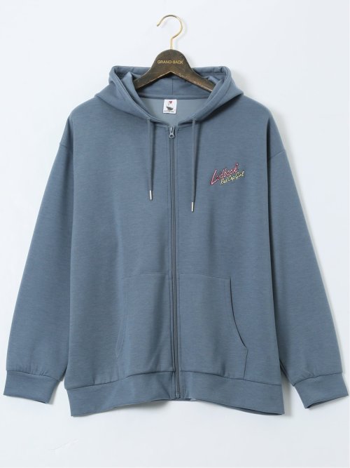 【大きいサイズ】レッドキャプガール/RED CAP GIRL ストレッチ バックプリント フルジップパーカー