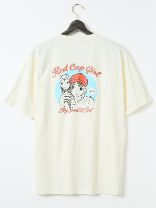 【大きいサイズ】レッドキャプガール/RED CAP GIRL 接触冷感 クルーネック 半袖 Tシャツ